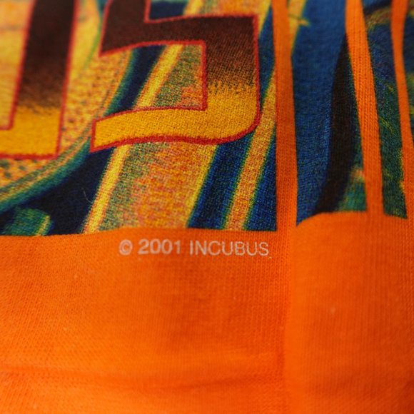 Vintage Incubus Shirt Mens XL Extra Large Orange Y2k Rock Band Concert Tee - Picture 5 of 8